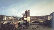 Bernardo Bellotoo View of the Ponte delle Navi,Verona (nn03) oil